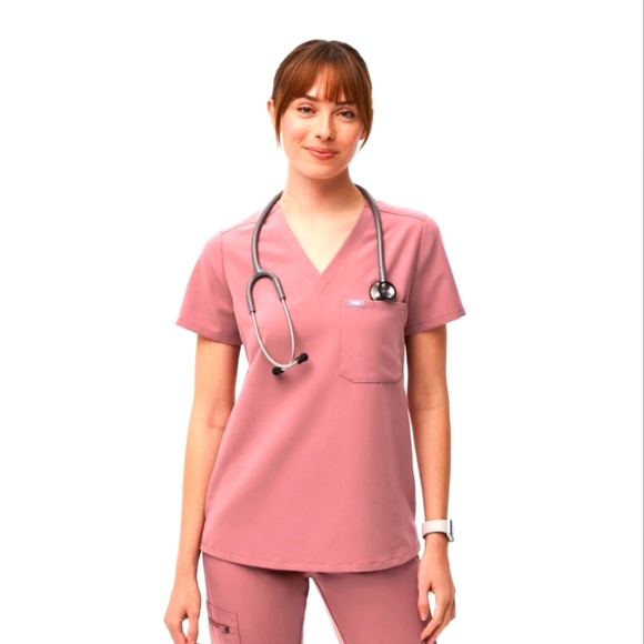 FIGS Core Mauve Catarina Scrub Top Size XXL - Picture 1 of 1